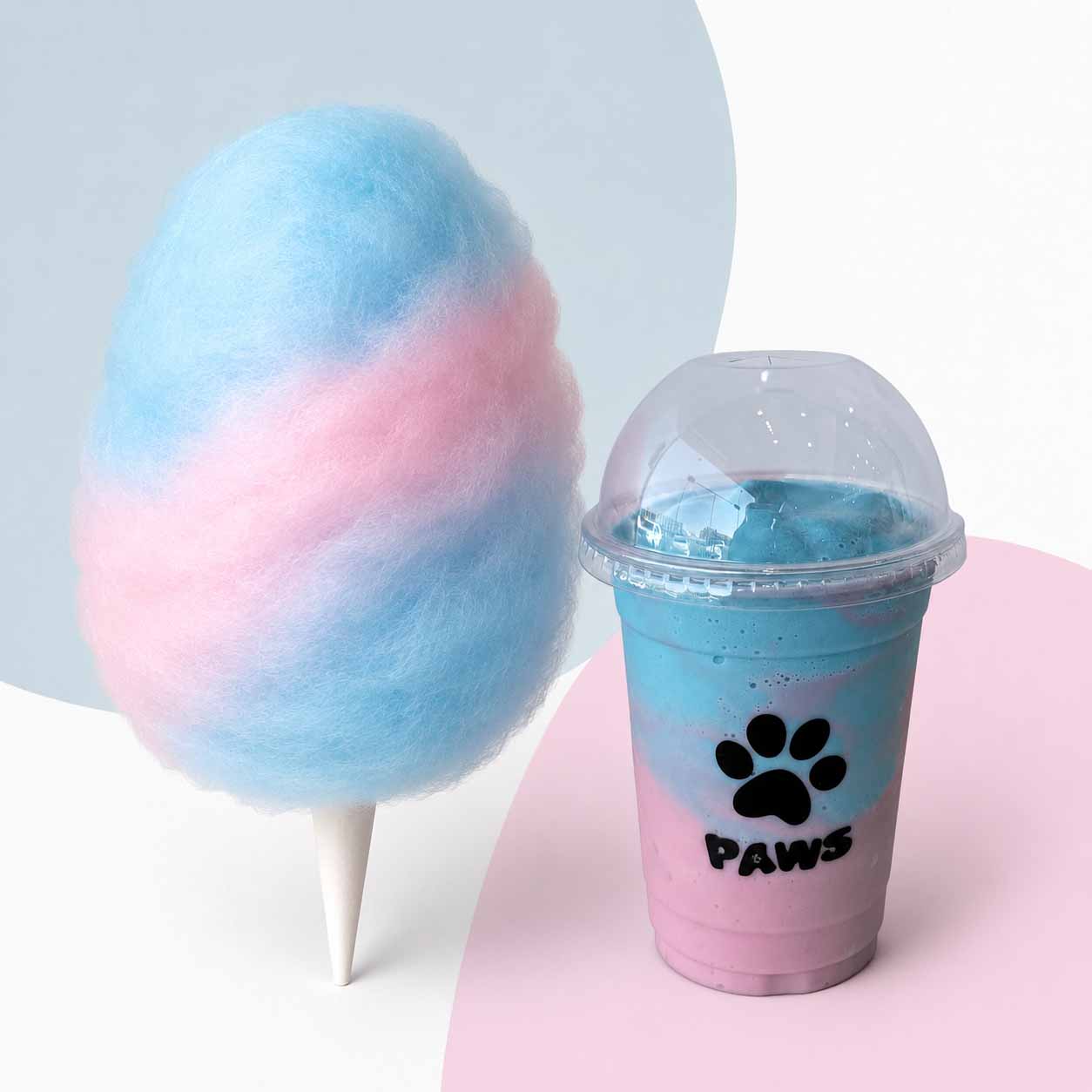Pink & Blue Cotton Candy Milkshake